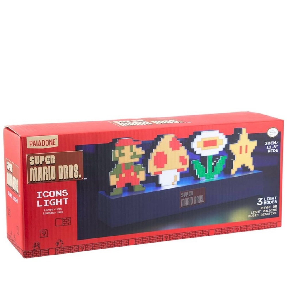 Paladone - Super Mario Bros. Icons Light (New in Box)